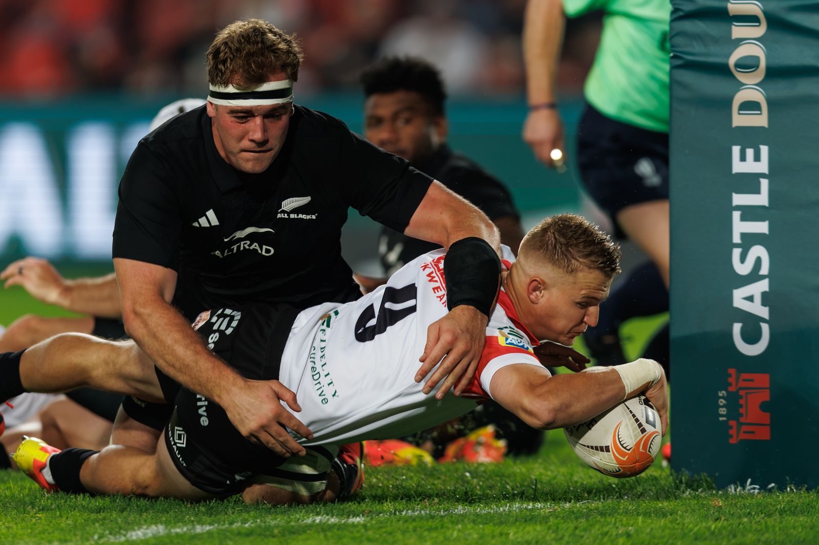 Over the line against the All Blacks